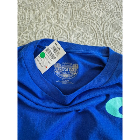 Costa‎ Del Mar 1983 T-Shirt Mens Size L Blue Short Sleeve Graphic Tee - Picture 5 of 7